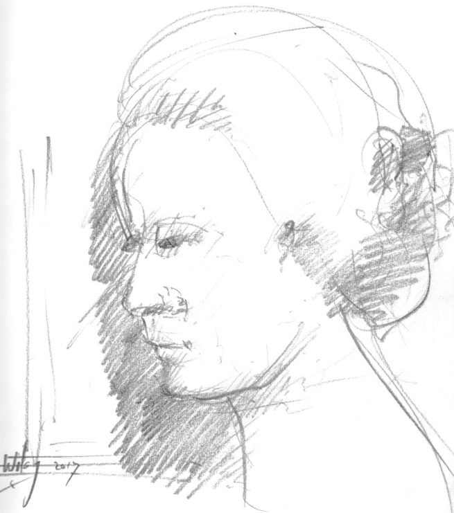 Drawing Wilag Kater pencil on paper w297xh210mm