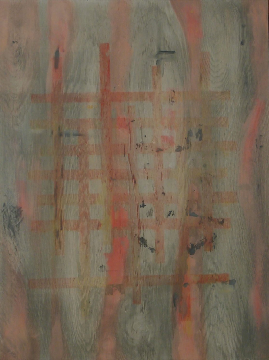 WILAG KATER Paintings FLOATING SPACE study 1from2 mixed media on multiplex appr 523x695mm In Private Collection