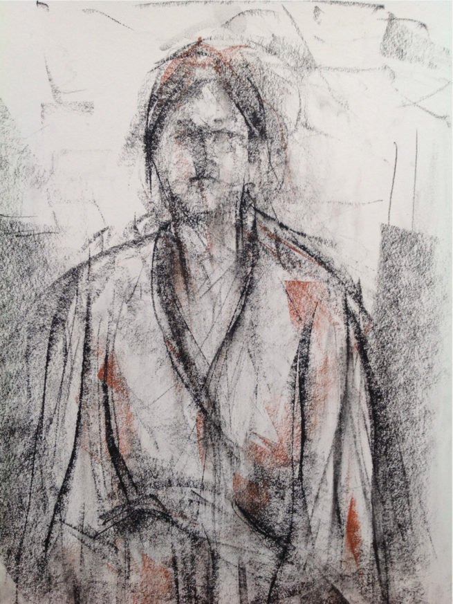 WILAG KATER drawings portrait conte on paper 350x450mm